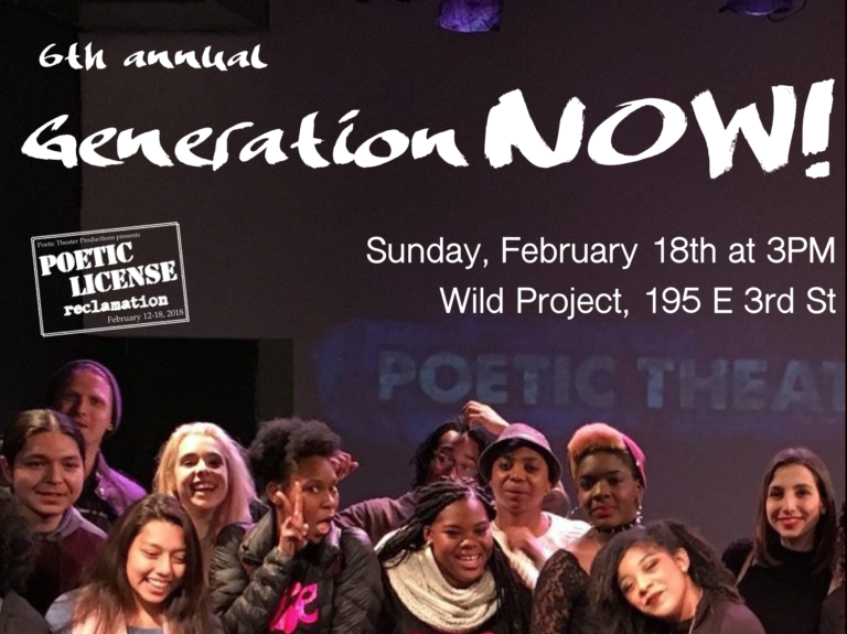 Poetic Theater Productions | Generation NOW!